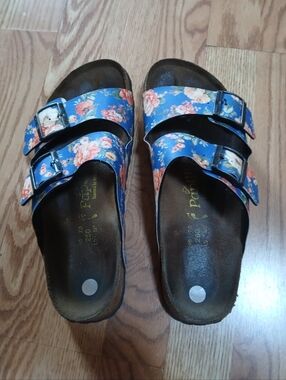Birkenstock Papillio Floral Double-Buckle Sandals Sz:40